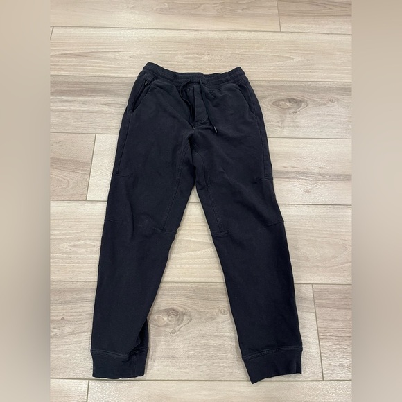 Lululemon Jogger Pant Men’s M Black Tapered Leg Sweatpants Drawstring Waist - Picture 1 of 7